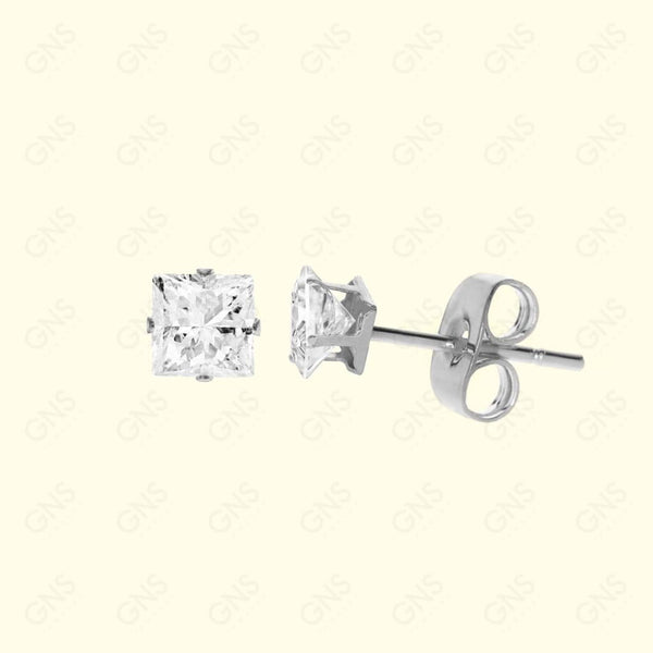 GNS - Silver Square Stud Earrings (CUSP4S)