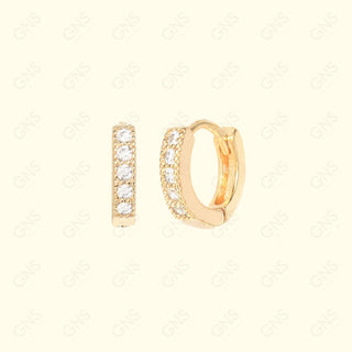 GNS - GOLD EARRINGS HUGGIE (CZ601G)