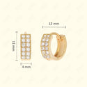 GNS - GOLD EARRINGS HUGGIE (CZ602G)