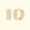 GNS - GOLD EARRINGS HUGGIE (CZ602G)