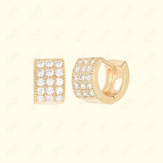 GNS - GOLD EARRINGS HUGGIE (CZ603G)