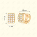 GNS - GOLD EARRINGS HUGGIE (CZ603G)