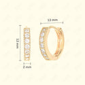 GNS - GOLD EARRINGS HUGGIE (CZ604G)