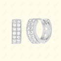 GNS - SILVER EARRINGS HUGGIE (CZ605S)