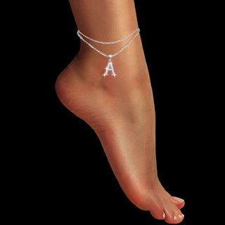 GNS - ANKLET INITIAL SILVER