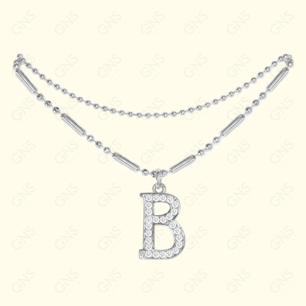 GNS - ANKLET INITIAL SILVER