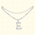 GNS - ANKLET INITIAL SILVER