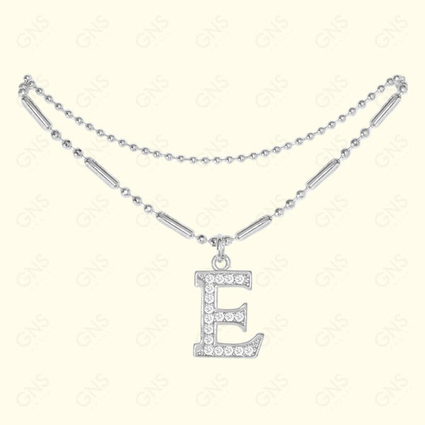 GNS - ANKLET INITIAL SILVER
