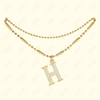 GNS - ANKLET INITIAL GOLD