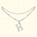 GNS - ANKLET INITIAL SILVER
