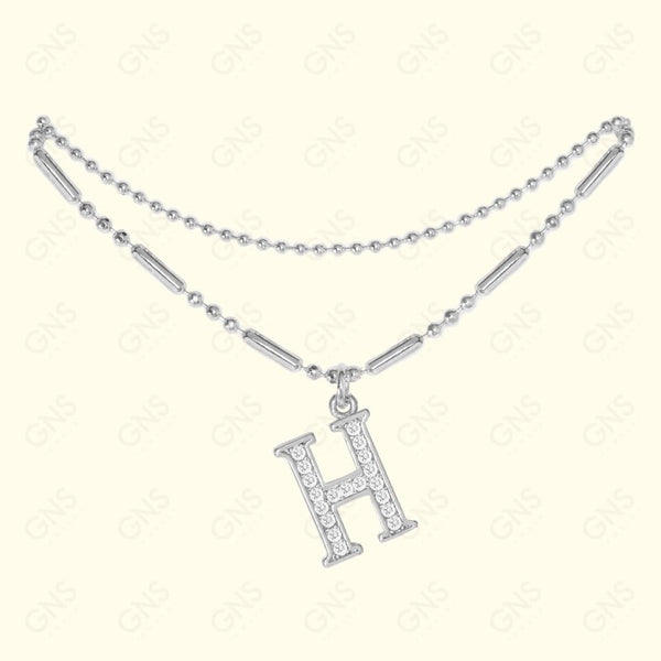 GNS - ANKLET INITIAL SILVER
