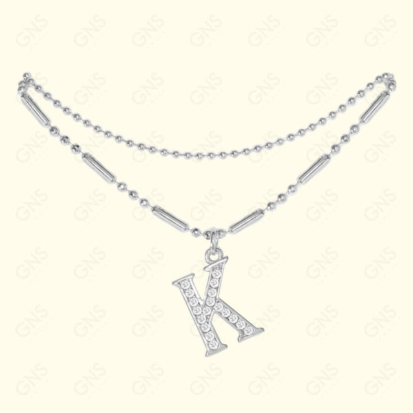 GNS - ANKLET INITIAL SILVER