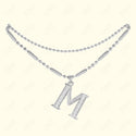GNS - ANKLET INITIAL SILVER