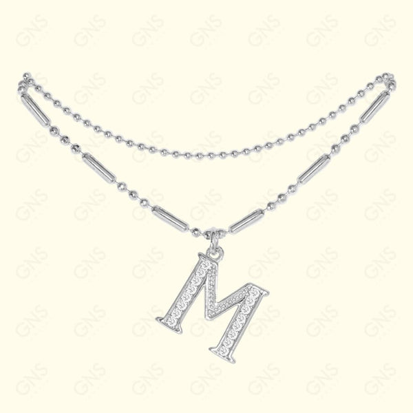 GNS - ANKLET INITIAL SILVER