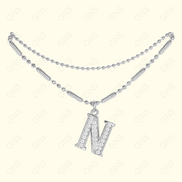 GNS - ANKLET INITIAL SILVER