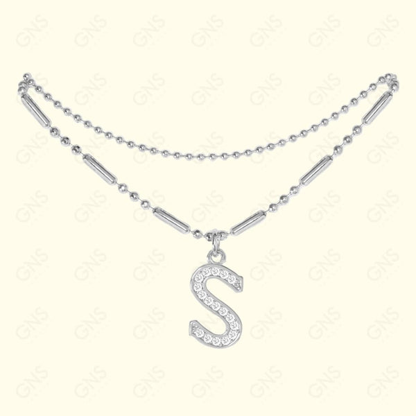 GNS - ANKLET INITIAL SILVER