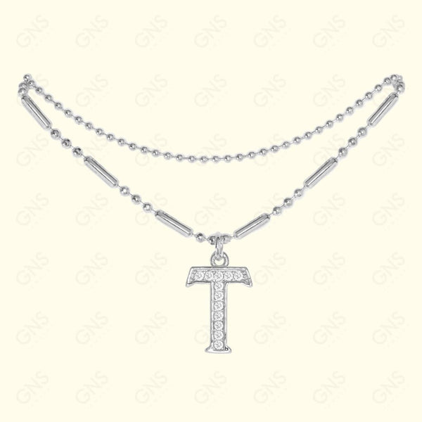 GNS - ANKLET INITIAL SILVER