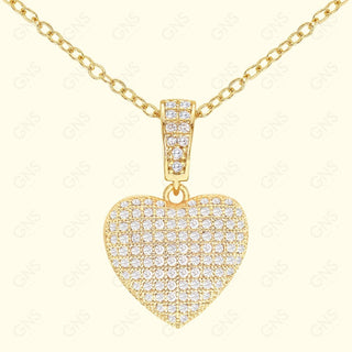 GNS - Gold Heart Necklace (CZN25G)