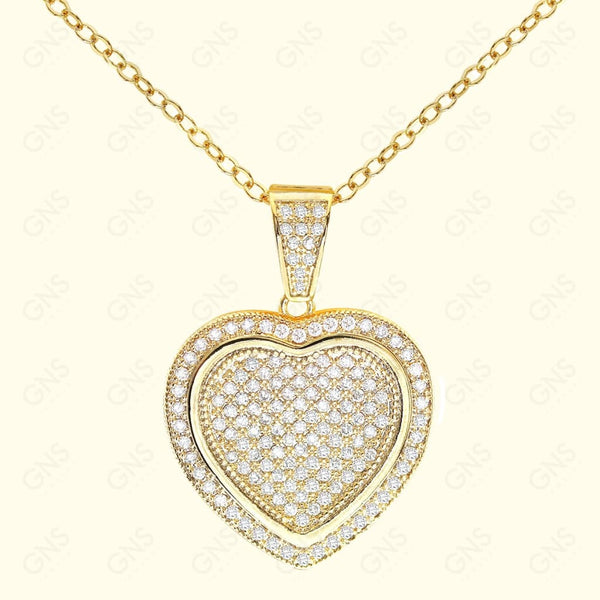 GNS - Gold Heart Necklace (CZN27G)