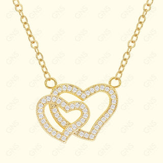 GNS - Gold Heart Necklace (CZN59G)