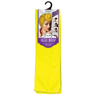 Buy neon-yellow MAGIC COLLECTION - Jersey Head Wrap 25"X72" SOLID