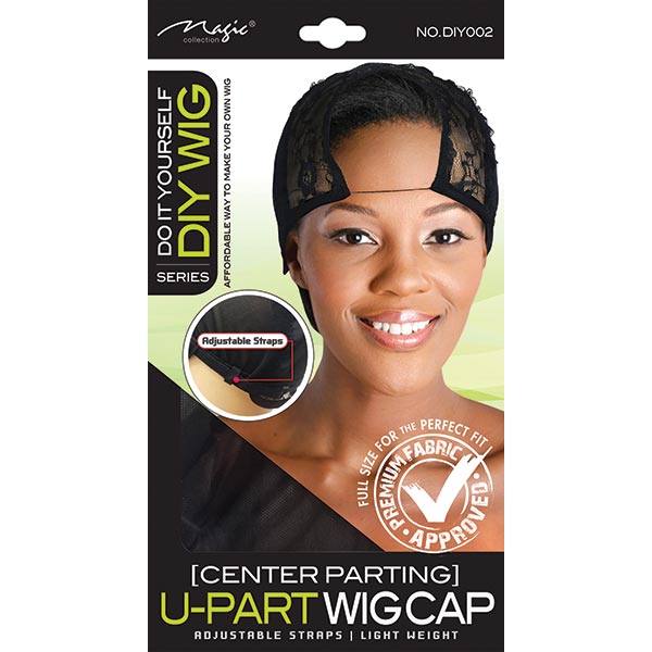 MAGIC COLLECTION - DIY Center Parting U-Part Wig Cap BLACK