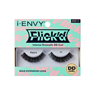 KISS - False Lashes Flick'd D-Curl Strip Lashes IFK11