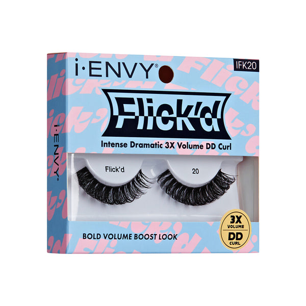 KISS - False Lashes Flick'd D-Curl Strip Lashes IFK20