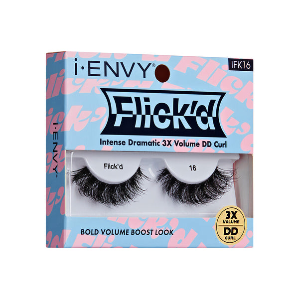 KISS - False Lashes Flick'd D-Curl Strip Lashes IFK16