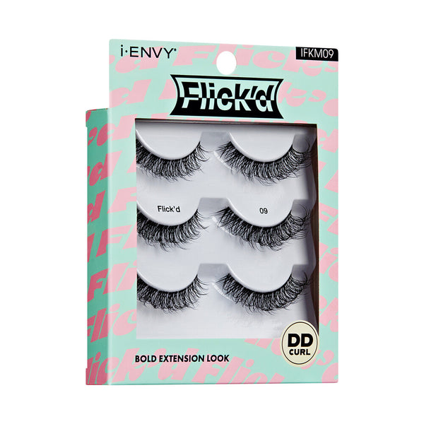 KISS - False Lashes Flick'd DD-Curl Strip Lashes Multi IFKM09