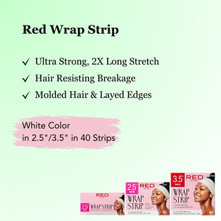 KISS - RED WRAP STRIP WHITE 2.5