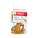 KISS - RED SINGLE PRONG 35PCS GOLD