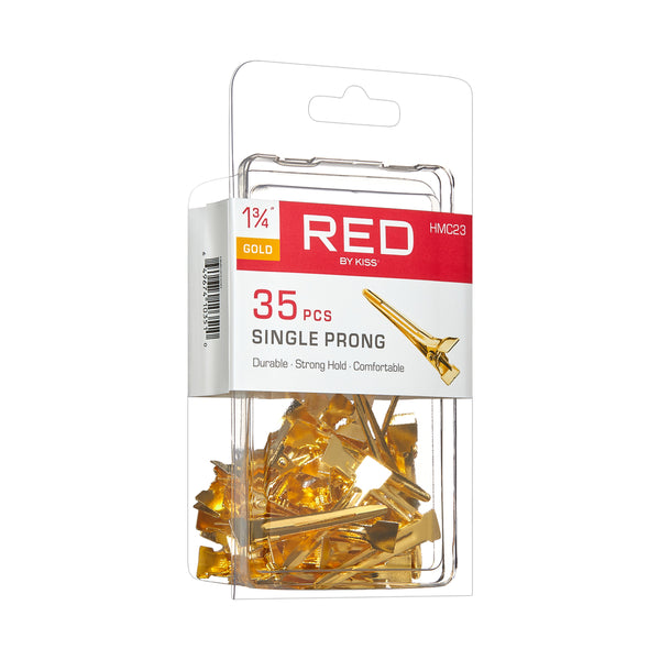 KISS - RED SINGLE PRONG 35PCS GOLD