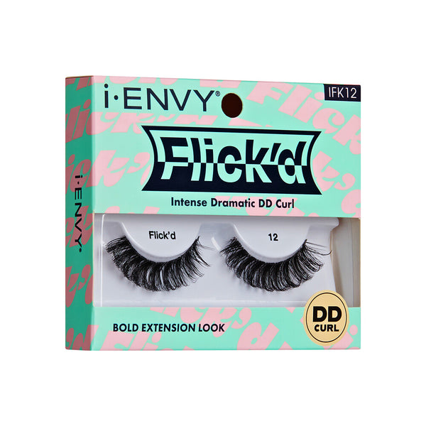 KISS - False Lashes Flick'd D-Curl Strip Lashes IFK12