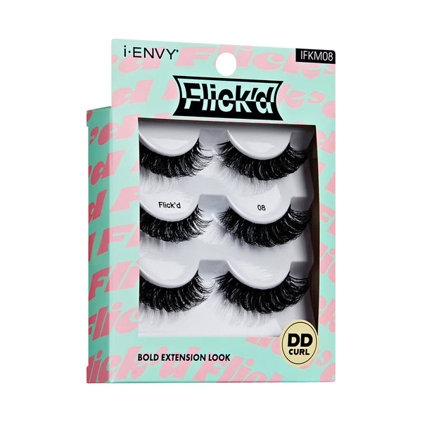 KISS - False Lashes Flick'd DD-Curl Strip Lashes Multi IFKM08