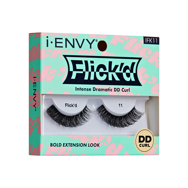 KISS - False Lashes Flick'd D-Curl Strip Lashes IFK11