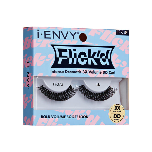 KISS - False Lashes Flick'd D-Curl Strip Lashes IFK18