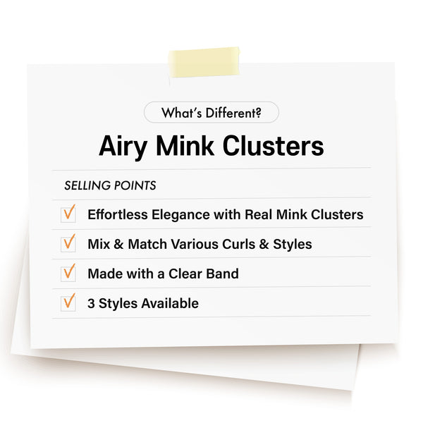 KISS - VLE AIRY MINK CLUSTERS EYELASHES 03