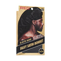 KISS - RED SATIN ELASTIC BONNET BRAID BLACK