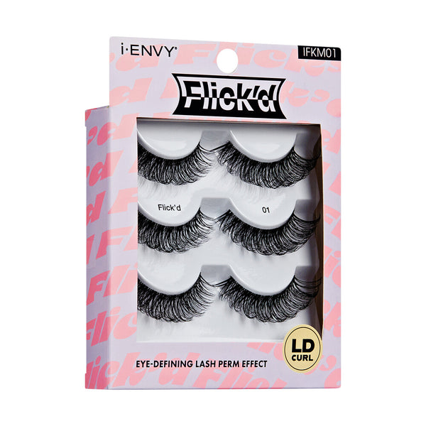 KISS - False Lashes Flick'd LD-Curl Strip Lashes Multi IFKM01