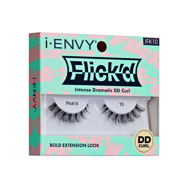 KISS - False Lashes Flick'd D-Curl Strip Lashes IFK10