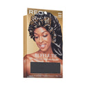 KISS - RED RUFFLE TIE BONNET BRAID BLACK