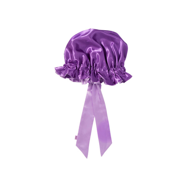 KISS - RED RUFFLE TIE BONNET XL LAVENDER