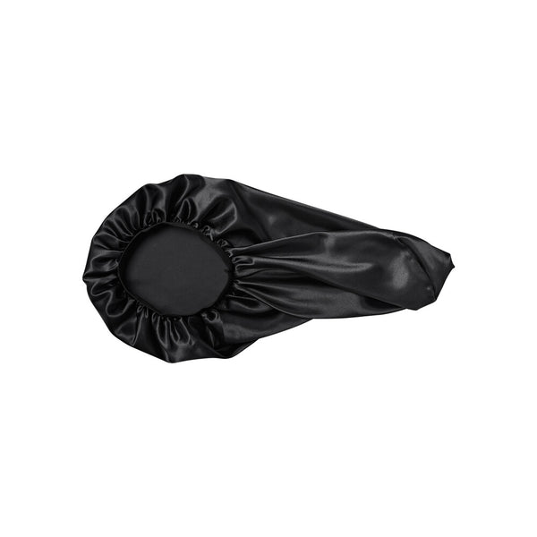 KISS - RED SATIN ELASTIC BONNET BRAID BLACK