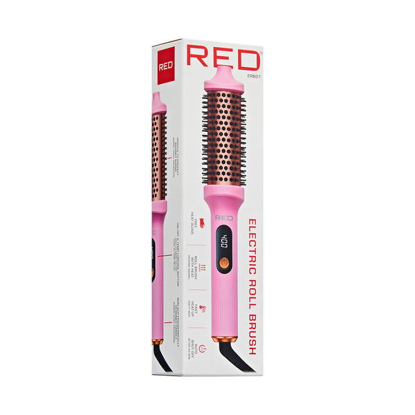 KISS - RED ELECTRIC HEAT ROLL BRUSH 1.5
