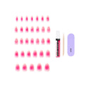KISS - CORE DESIGN TREND SPRING GLUE-ON NAIL MEDIUM - MY TIME