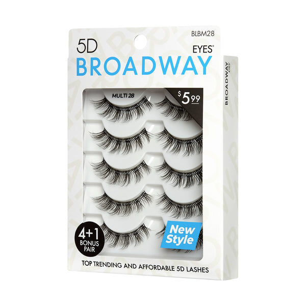 KISS - BROADWAY 5 PAIR MULTIPACK - 28