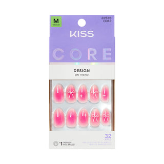 KISS - CORE DESIGN TREND SPRING GLUE-ON NAIL MEDIUM - MY TIME