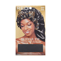KISS - RED RUFFLE TIE BONNET BRAID BLACK
