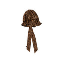 KISS - RED RUFFLE TIE BONNET XL BLACK